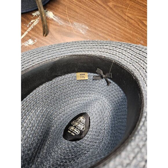Pedigree Gray Woven Straw Hat Mens Size Medium - Picture 7 of 8